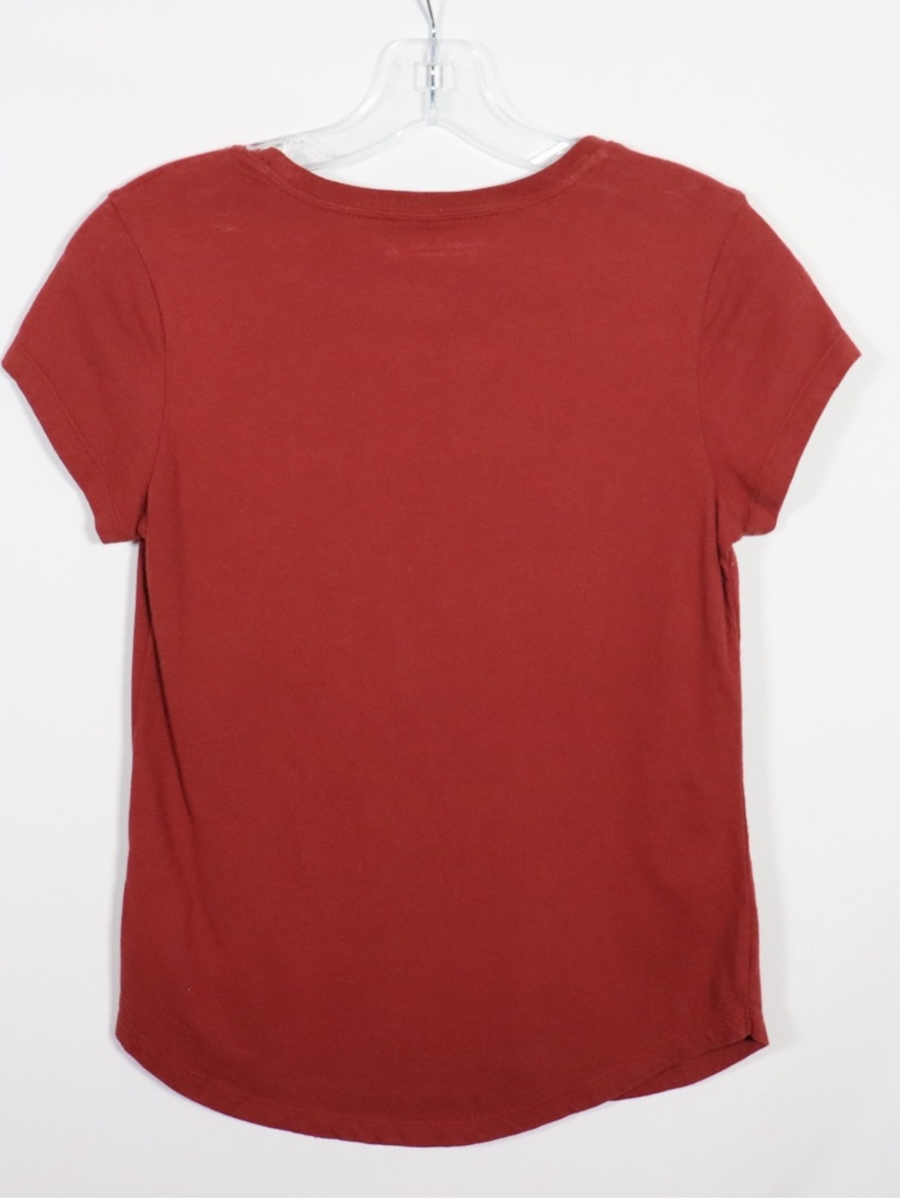 Abercrombie & Fitch Red Fitted Basic Tee Size Small - Picture 6 of 8